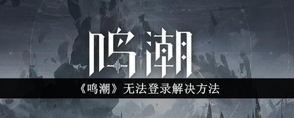 鸣潮无法登录怎么办（鸣潮无法登录解决方法）插图