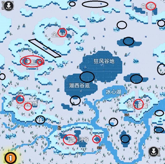 英勇之地雪山宝箱位置一览（英勇之地手游雪原宝箱在哪里）插图